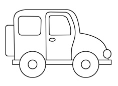 吉普車簡筆畫的步驟和上色