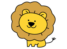 獅子簡筆畫圖片