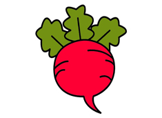 蘿卜簡(jiǎn)筆畫(huà)圖片含上色