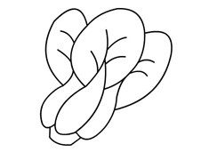 簡單的青菜簡筆畫圖片
