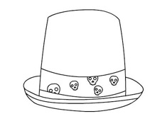 骷髏頭帽子簡(jiǎn)筆畫圖片簡(jiǎn)單好畫