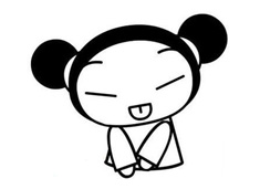 可愛(ài)的吉祥娃娃簡(jiǎn)筆畫(huà)圖片