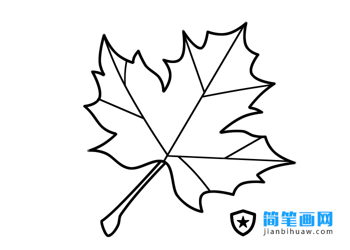 楓葉簡(jiǎn)筆畫(huà)圖片含分解步驟