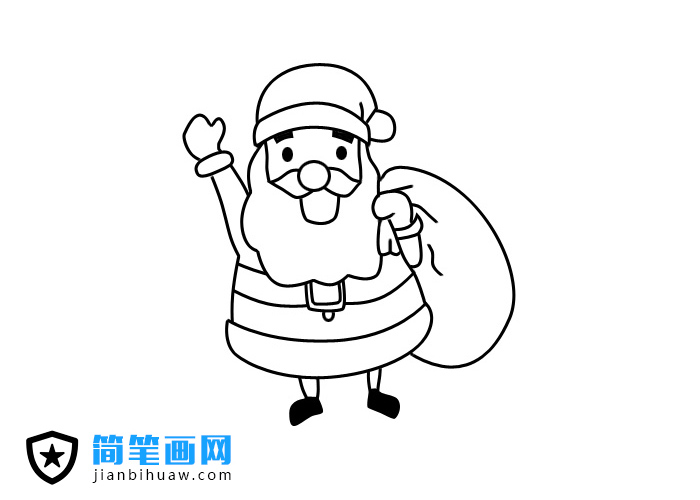 圣誕老人簡(jiǎn)筆畫(huà)圖片
