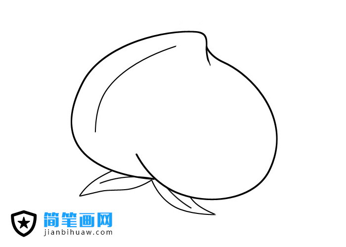 簡(jiǎn)單的桃子簡(jiǎn)筆畫圖片