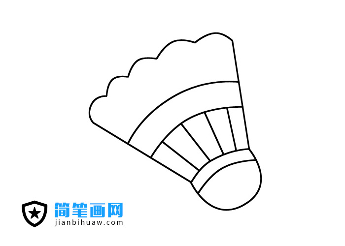 羽毛球簡筆畫圖片