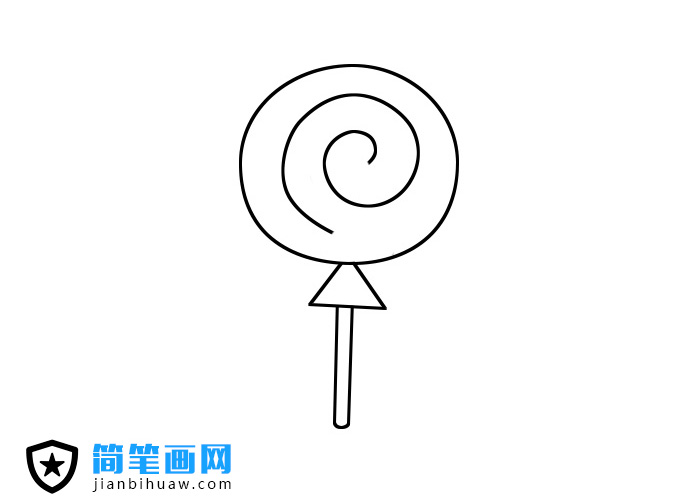棒棒糖簡筆畫超簡單畫法