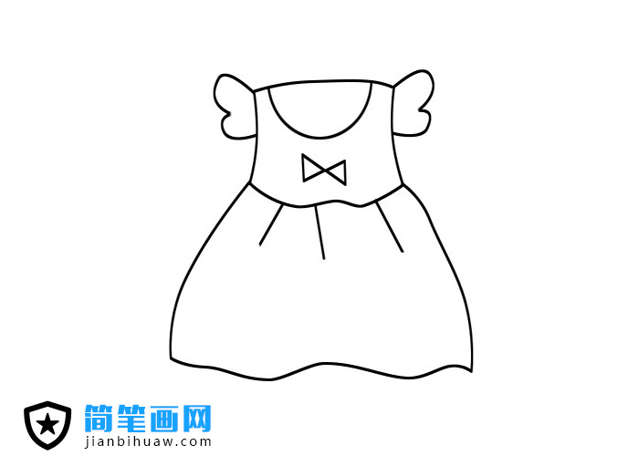 簡(jiǎn)單幾步出畫出可愛(ài)的小裙子簡(jiǎn)筆畫