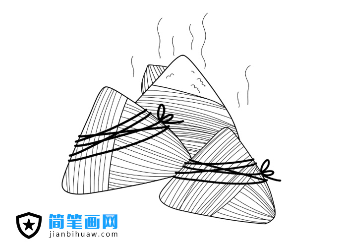 粽子簡筆畫圖片