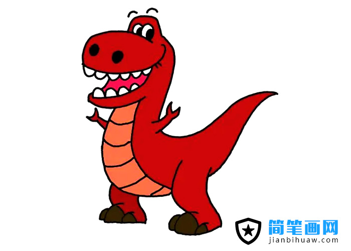 霸王龍簡(jiǎn)筆畫(huà)圖片