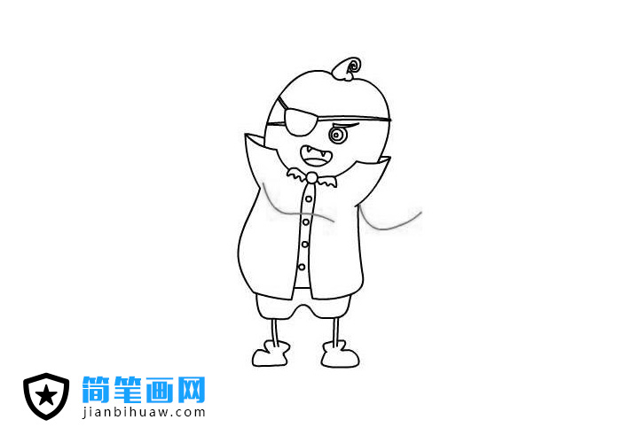 萬(wàn)圣節(jié)南瓜小僵尸簡(jiǎn)筆畫圖片