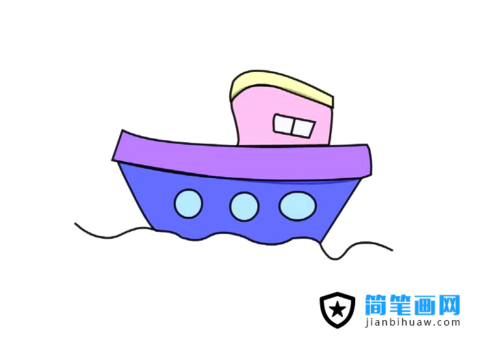 小船簡(jiǎn)筆畫圖片