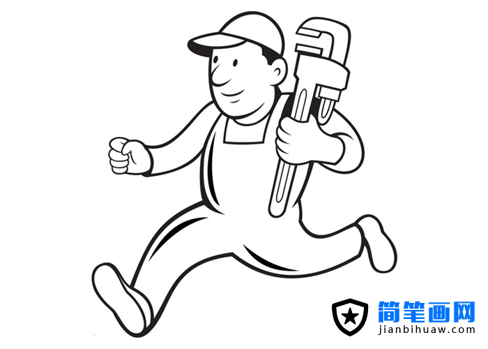 水電維修工人簡(jiǎn)筆畫(huà)圖片